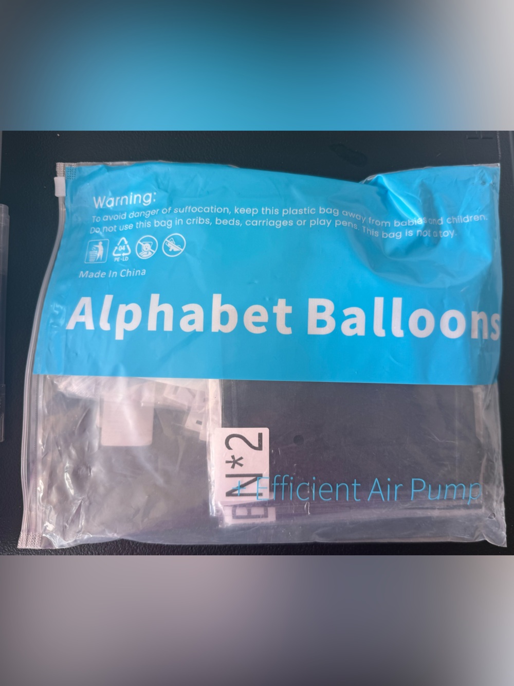 Alphabet Balloons Select lettering —-see pics for the letters that are included
